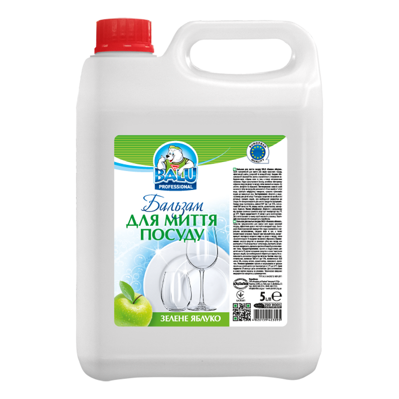 Бальзам для миття посуду BALU® «Зелене яблуко»